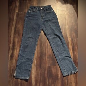 PrettyLittleThing Classic Dark Denim Straight Leg Jeans